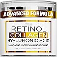 Retinol Cream for Face - Face Moisturizer with Hyaluronic Acid, Collagen - Lightweight Day and Night for Women and Men - Faci