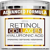 Retinol Cream for Face - Face Moisturizer with Hyaluronic Acid, Collagen - Lightweight Day and Night for Women and Men - Faci