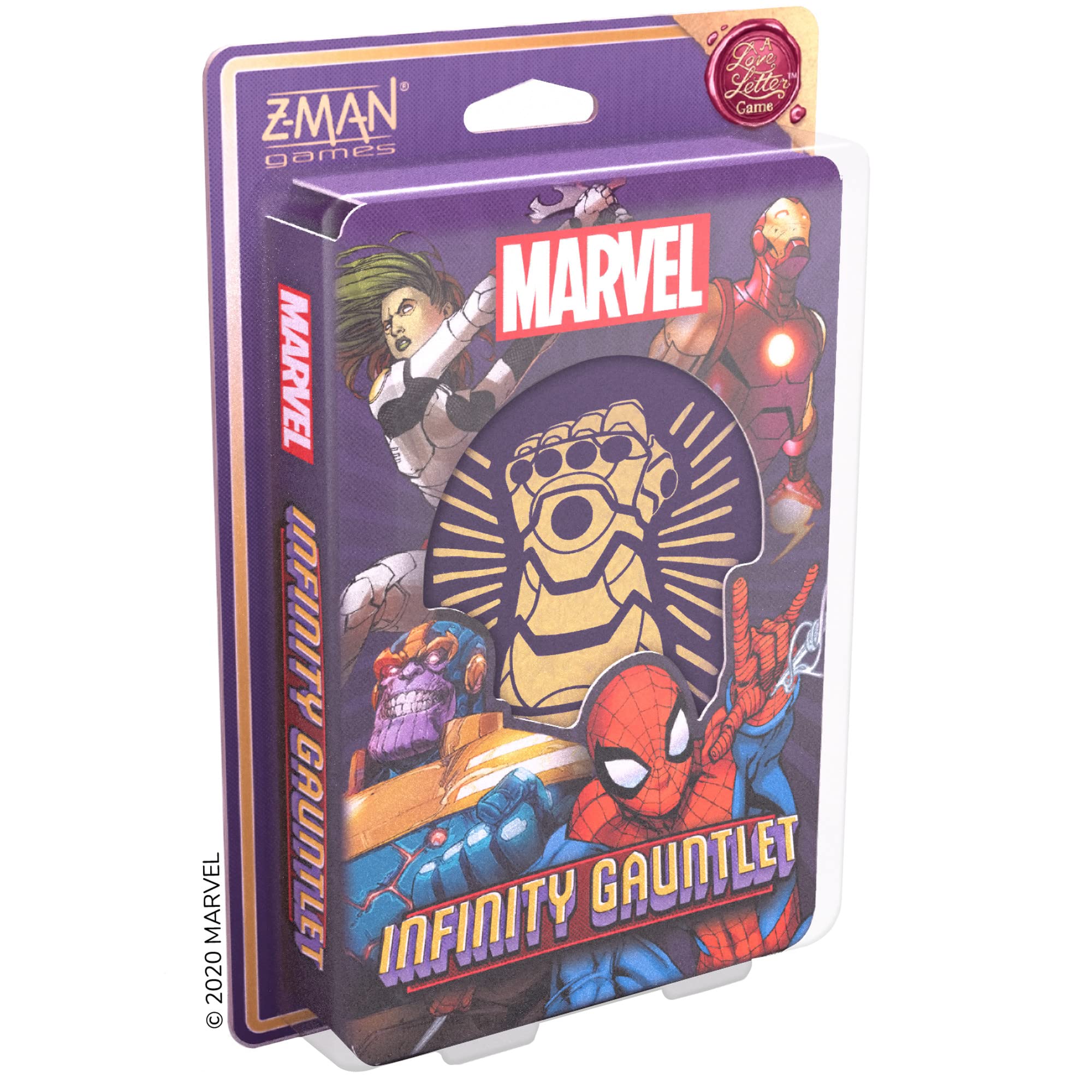 Z-Man Games | Marvel Infinity Gauntlet: A Love Letter Game | Card Game | Ages 10+ | 2-6 Players | 15 Minutes Playing Time