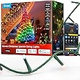 Govee Christmas Sparkle String Lights 99ft, RGBWIC String Lights with 375 Bullet-Head LEDs, App-Controlled, 140+ Scene Modes,