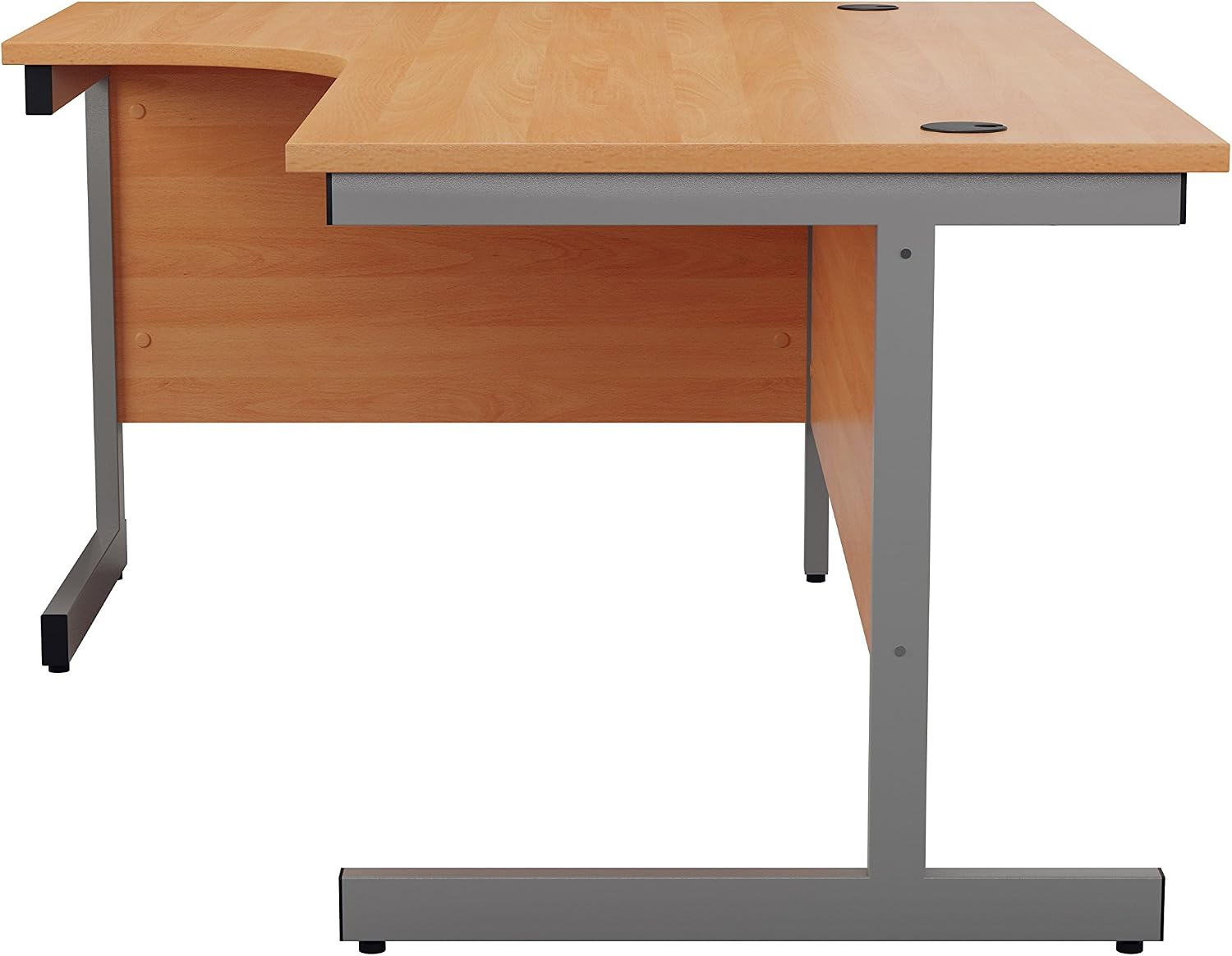 Office Hippo Heavy Duty Left Corner Desk, Strong & Reliable Workstation With Integrated Cable Ports for Office or Home - Image 4