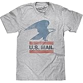 Tee Luv Men's USPS U.S. Mail Eagle Logo Shirt - United States Postal Service Shirt