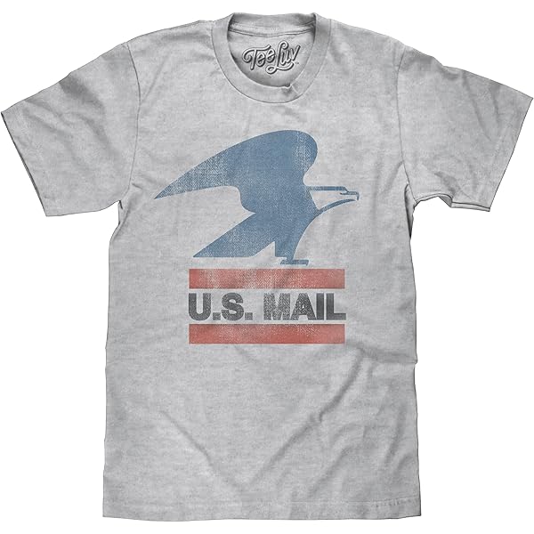 Amazon.com: Tee Luv Men's USPS First-Class Mail Logo Shirt