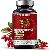 Pure Berberine HCl 1200mg – High Absorption Berberine Supplement for Metabolic Health, Advanced Glucose Metabolism Support, Digestive & Gut Balance, Cellular Energy, Vegan, Non-GMO, Made in USA
