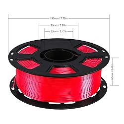 Silk Ruby Shiny Red PLA Filament, 1kg 2.2lbs 1.75mm