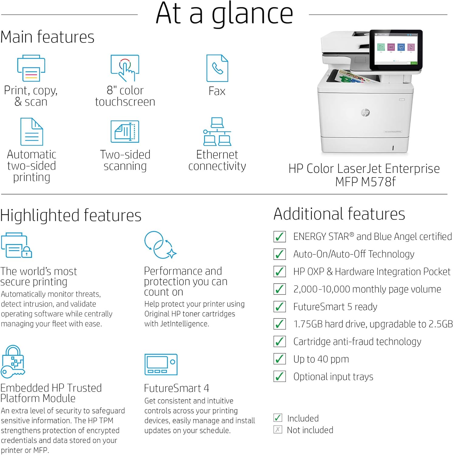 hp color laserjet enterprise mfp m578f