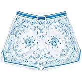 DIOTSR Mens Graphic Shorts Boho Paisley Shorts Athletic Basketball Bandana Shorts Running Streetwear Drawstring Waist