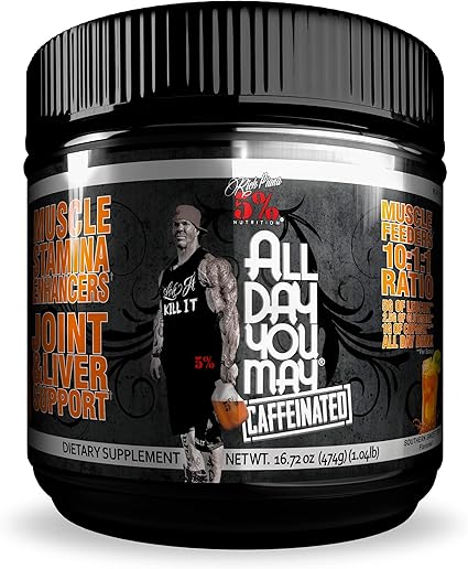 Amazon Com Rich Piana 5 Nutrition All Day You May Caffeinated