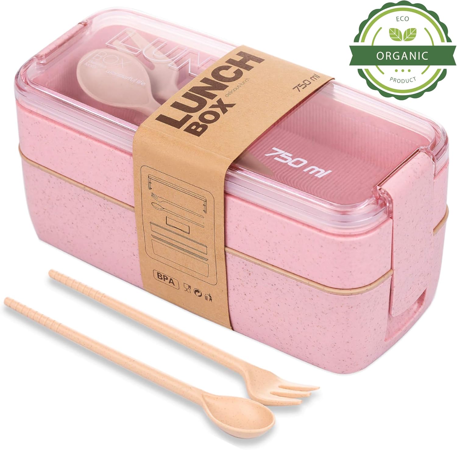 pink lunch containers
