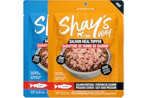 Shay's Way 2-Pack 8oz Atlantic & Steelhead Salmon Meal Toppers – Single Ingredient, Single Species – Rich in Omega 3, Vitamin