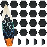 AQUBONA Hexagon Clear Surf Traction Grip Traction Pad Semi Clear Deck Pad for Surfboard