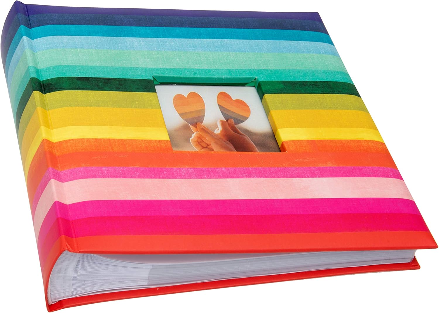 Kenro Rainbow Photo Album 200 Photographs 6x4” / 10x15cm Brightly Coloured Horizontal Stripes with Slip In Pages - KRA101 - Image 4