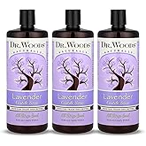 Dr. Woods Lavender Liquid Castile Soap - Castile Soap with Pure Lavender Oil, Body Wash for Men and Women, Organic Shea Butter, Natural Cleaner for Face, Hands, and Body - 32 Fl Oz, Pack of 3