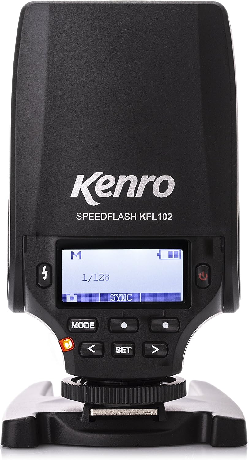 Kenro Mini Speed Flash Camera Mounted Small Flashgun for Professional Photography in Studio or on Location - KFL102C