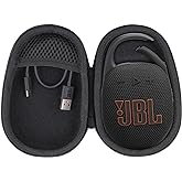 co2CREA Hard Carrying Case Replacement for JBL Clip 5 Waterproof Portable Mini Speaker (Black Case)