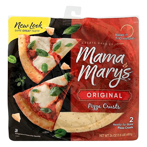MAMA MARY’S 12″ ORIGINAL READY TO BAKE PIZZA...