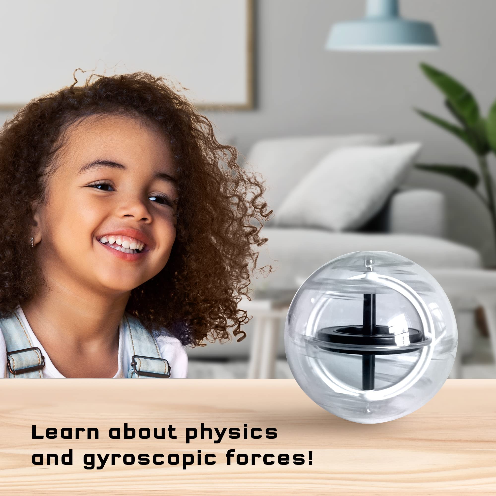 Thames & Kosmos Gyroscope | Perfectly Balanced & Precision Tested | Essential STEM Tool | Classic Scientific Device | Experiments in Physics, Forces & Gravity | Nostalgic Spinning Science Toy