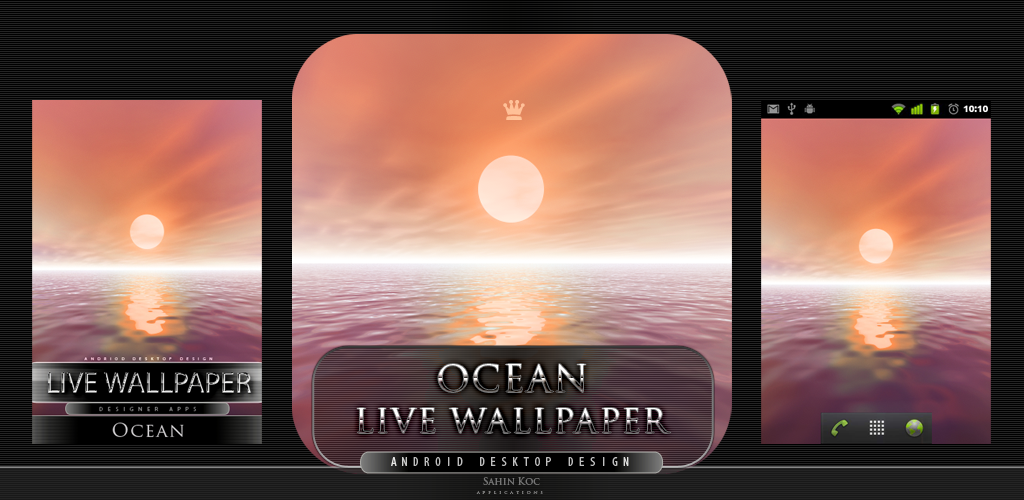 Ocean live wallpaper Ocean Autumn ( live theme live android live background live ocean live desktop live water live liquid  )