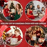 Yinuo Mirror 4 Pack Soy Candles Christmas Scents 120H Burn Time Gift Set view 5
