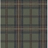 NextWall Harry & Grace Herringbone Plaid Premium Matte Non-Woven Peel and Stick Wallpaper (Adobe & Antique Green)