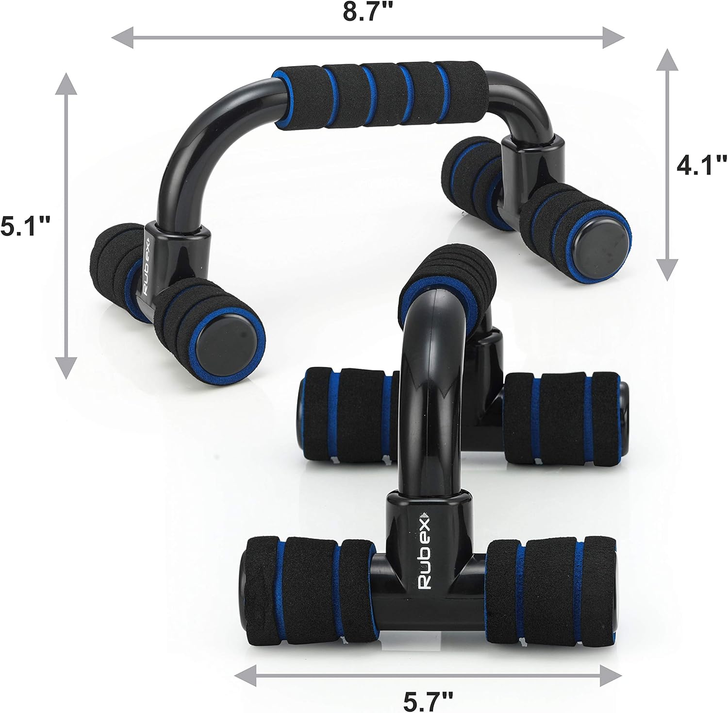 RUBEX Push Up Bars Strength Training, with Foam Grip and Non-Slip Handles Structure - for Perfect Floor Home Exercise, Gym and Press Fitness – Weight Power Workout Equipment for Men, Women, Kids : Sports & Outdoors