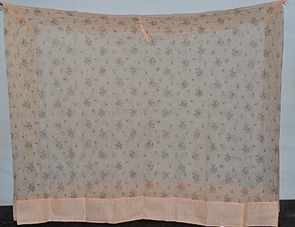 Fashion Centre Polyster Printed Mosquito net 6*6.5ft, Peach