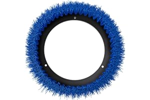 HHQ Commercial Scrub Brush for Orbital Floor Scrubber, Compatible with Oreck Orbiter XL ORB550MC, Bissell BGEM9000, 12" Diameter, Medium-Duty Brush, Blue