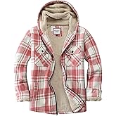 WINDFIT Women's Full Zip Fleece Flannel Jacket Plaid Sherpa Lined Jacket for Women
