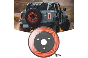 NKCELL POWER Spare Tire Brake Light for Ford Bronco 2021 2022 2023+ 2 Door or 4 Door Red LED Wheel Light Third Brake Light,Plug-N-Play High Mount Stop Rear Tail Brake Light for Ford Bronco Accessories