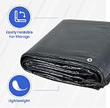 ASAB Tarpaulin 3m x 5m / 10ft x 16.4ft 140GSM Waterproof Tear Resistant Heavy view 9