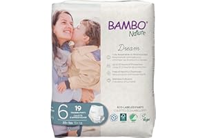 Bambo Nature Hypoallergenic Training Pants, Eco-Labeled Training Pants, Totally Chlorine-Free - Size 6 (19 Count)