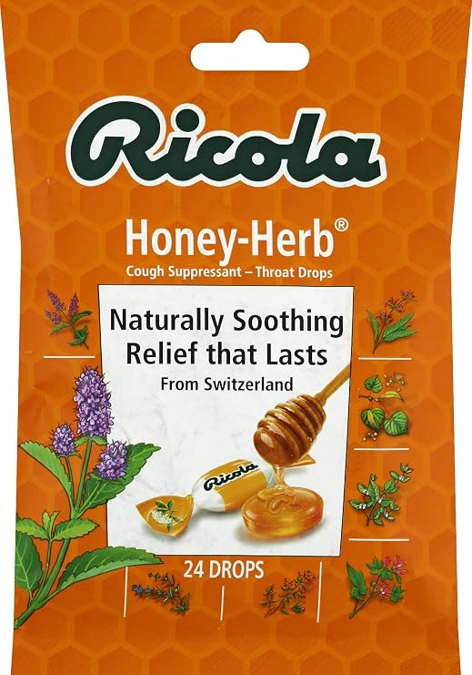 Ricola cough suppressant throat drops Honey-herb - 24 ct (036602300019)