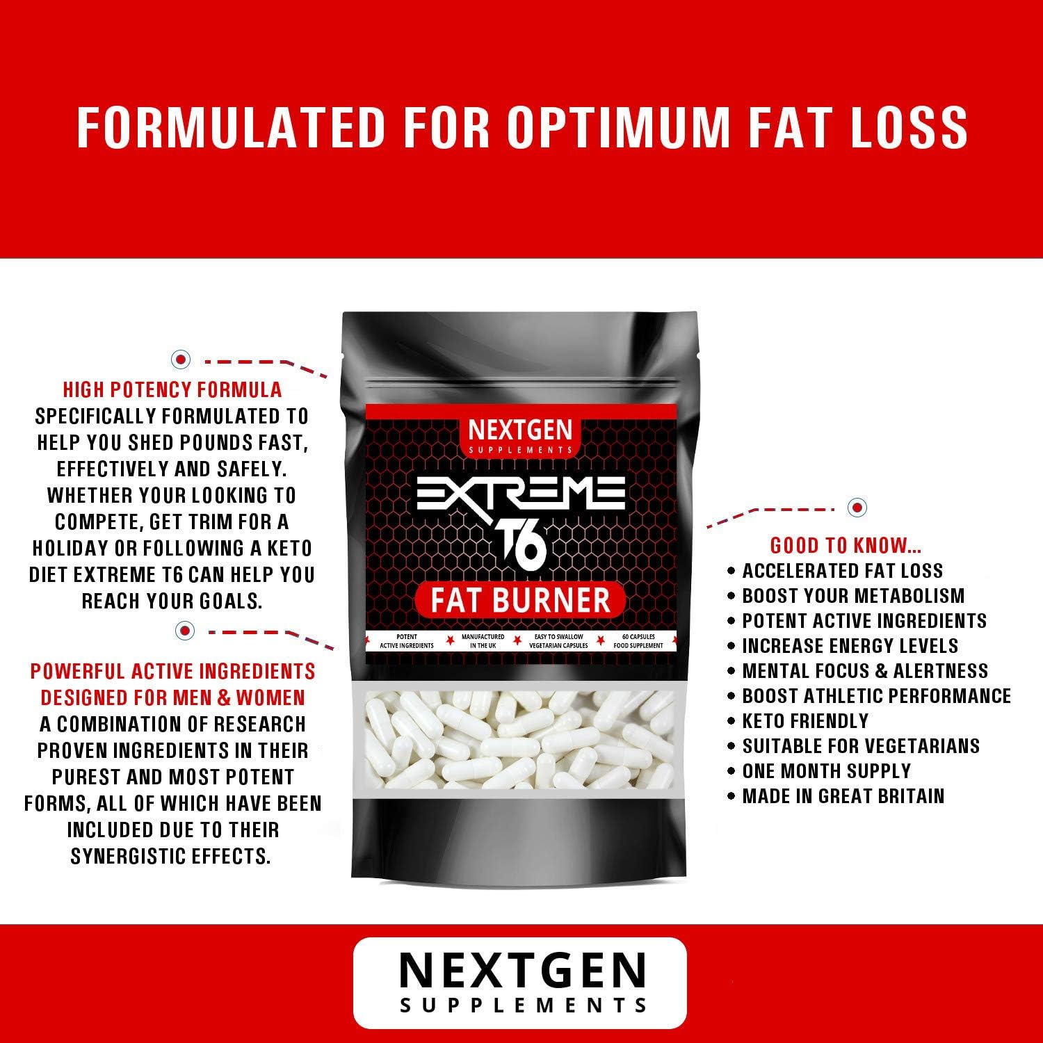 Extreme T6 Fat Burner Supplement & Phen Suppress Appetite Suppressant Bundle, Reduce Sugar Cravings - Image 3