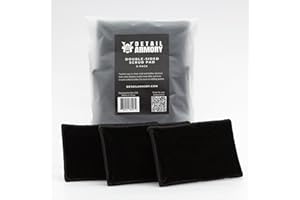 Detail Armory Double-Sided Scrub Pad, Interior Car Cleaning, Effective on Dashboards, Center Consoles, Door Panels, Plastic Trim, Leather Seats, Safe for Leather, Plastic, Vinyl, 3-Pack (Black)