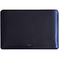 Case 13-inch MacBook Air 2023 M1 M2 chip Genuine Vintage Leather Sleeve A2337 A2179 A1932 (2018-2023) MacBook Pro M1/A2338 A2251 A2289 (2016-2021) (Horizontal, Black)
