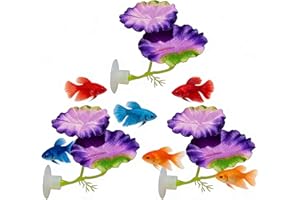 Liahelianx 3-Piece Betta Leaf Hammock Aquarium Decor,Colorful Artificial Foliage Creates Natural Habitat for Bettas,Safe Orna