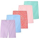 Garanimals Baby & Toddler Girl Biker Shorts - Machine-Washable Kid's Clothes - Size 0-6T - 5 Pack