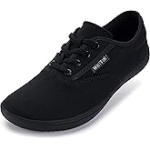 WHITIN Women's Wide Canvas Minimalist Barefoot Shoes | Zero Drop Sole | Casual Sneaker