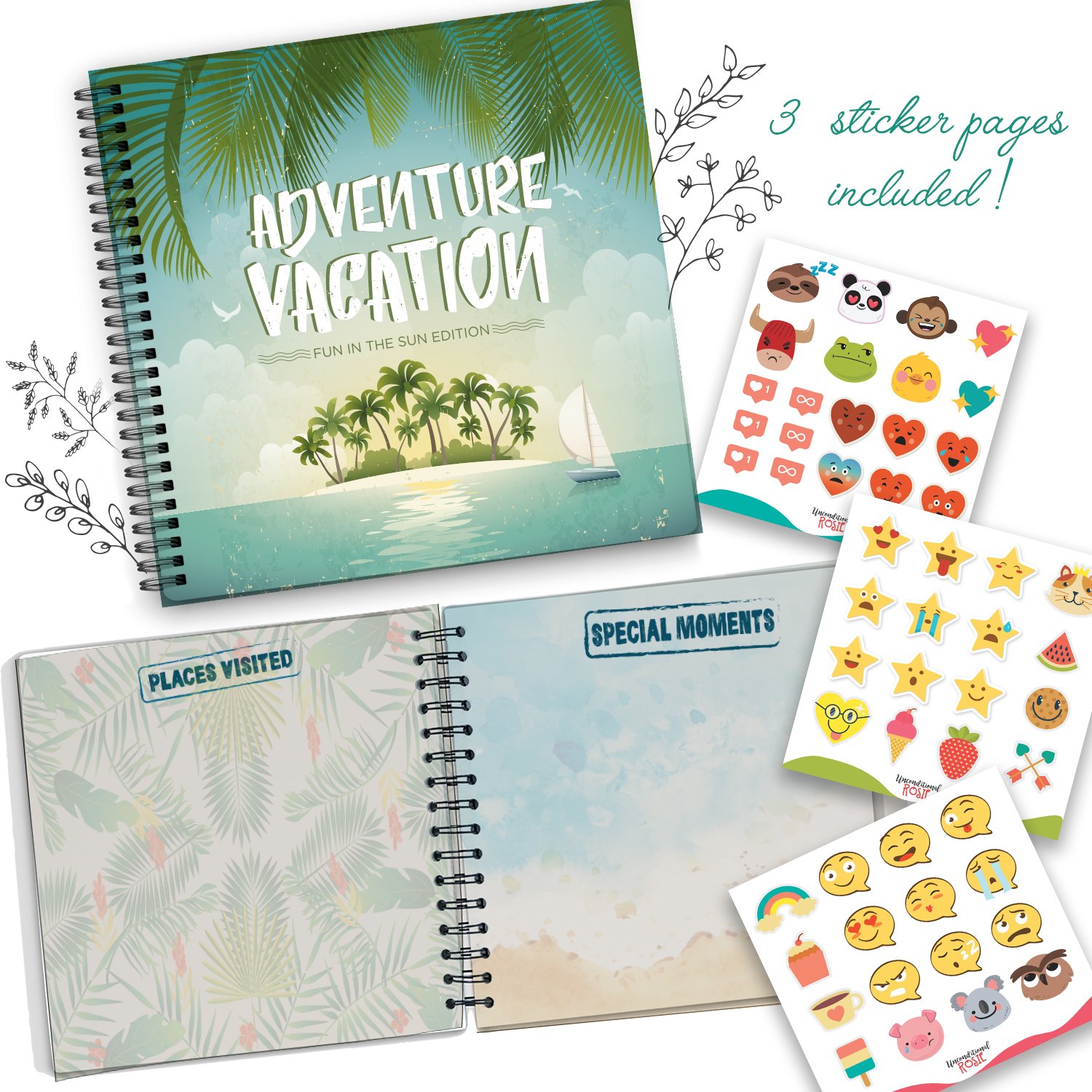 5 Second Hardcover Travel Journal Fun in The