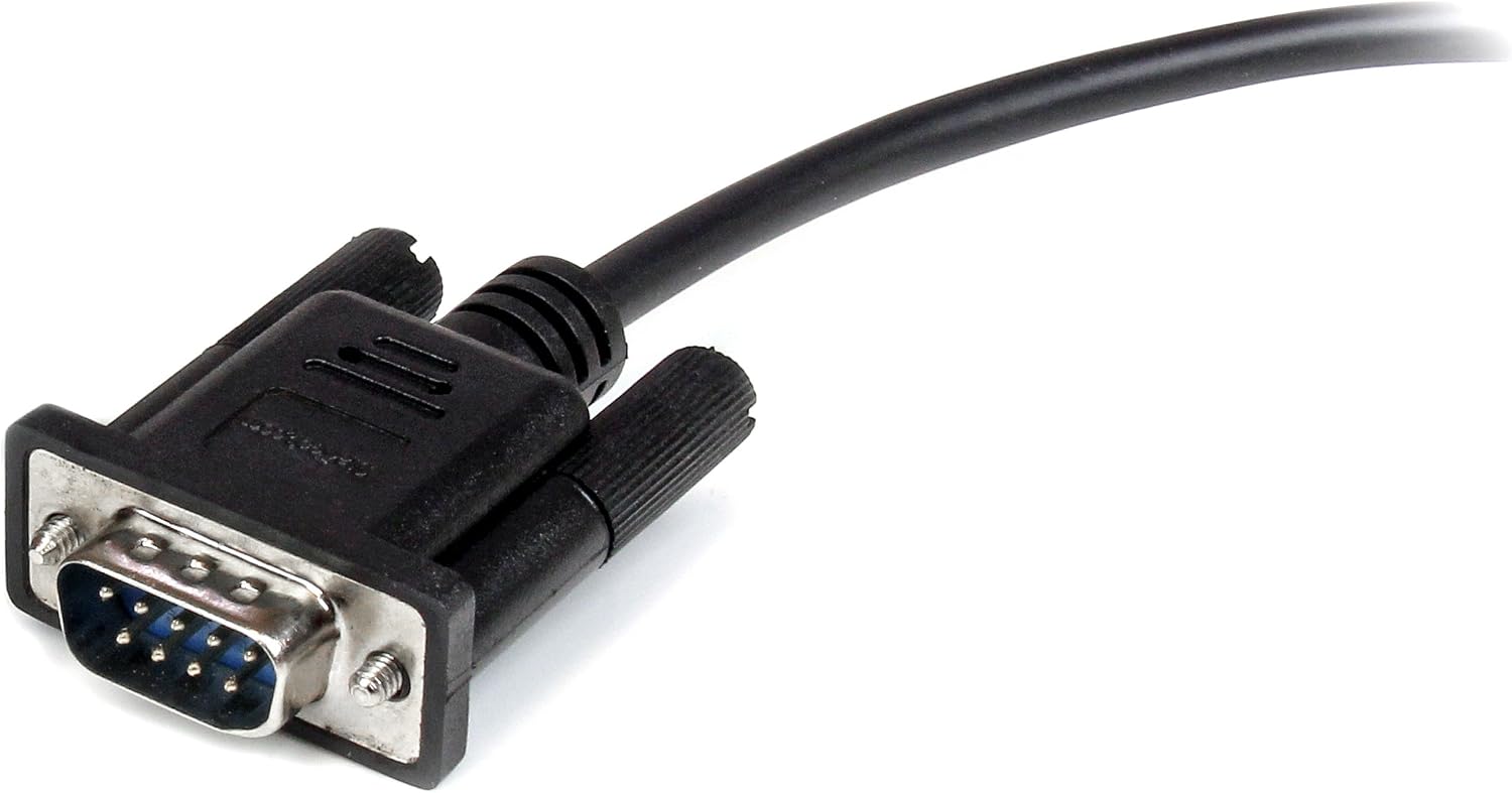 StarTech.com 3m Black Straight Through DB9 RS232 Serial Cable - DB9 RS232 Serial Extension Cable - Male to Female Cable (MXT1003MBK) - Image 5