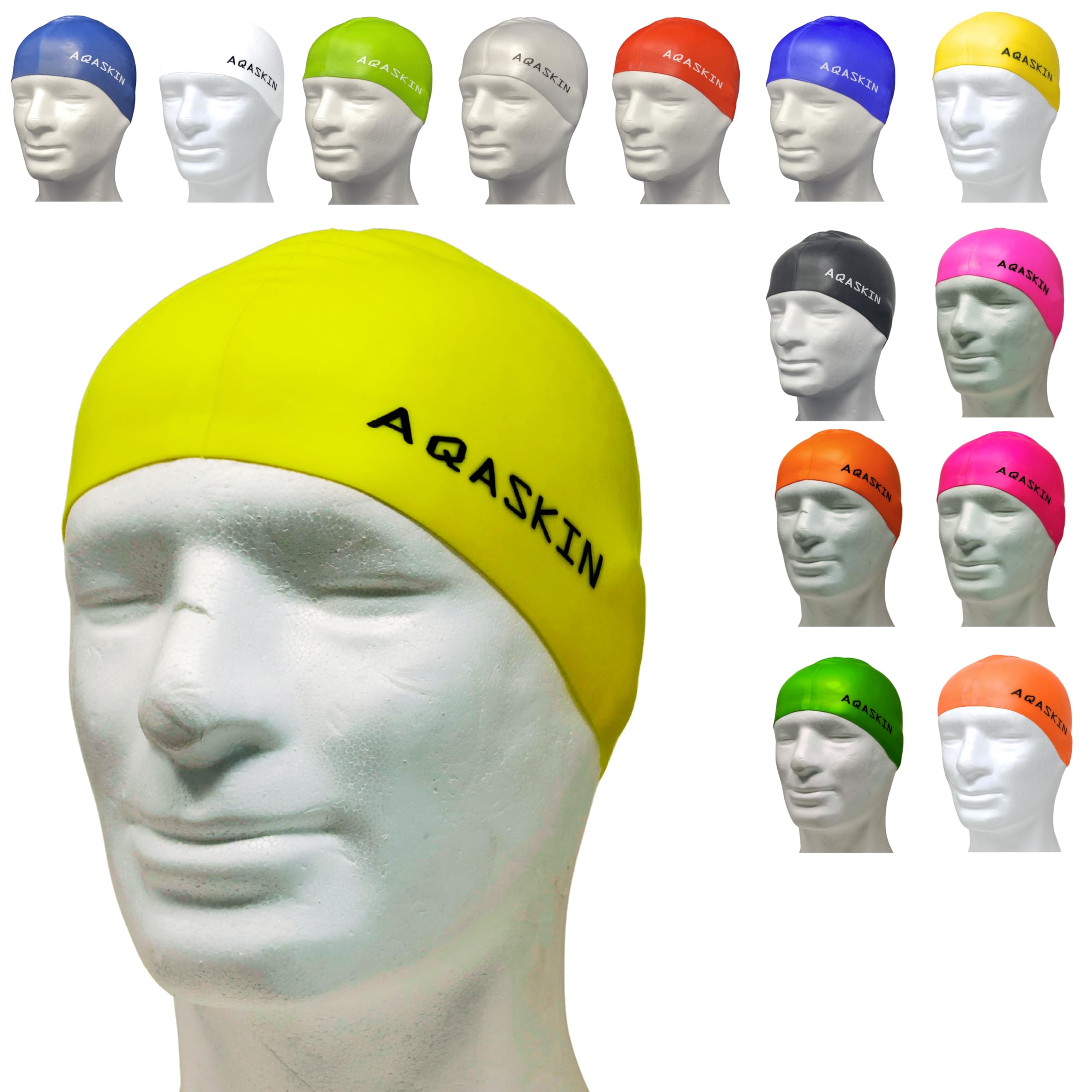 Professional Swimming Headphones in Silicone Pro Bi-Elastic – Quantity Discounts – Swimming Pool, Aquagym, Water Sports – Adults and Children – Quantity 25 – 50 – 100 Pieces (Neon Yellow, Pack of 1