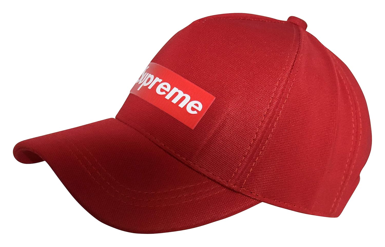 black and red supreme hat