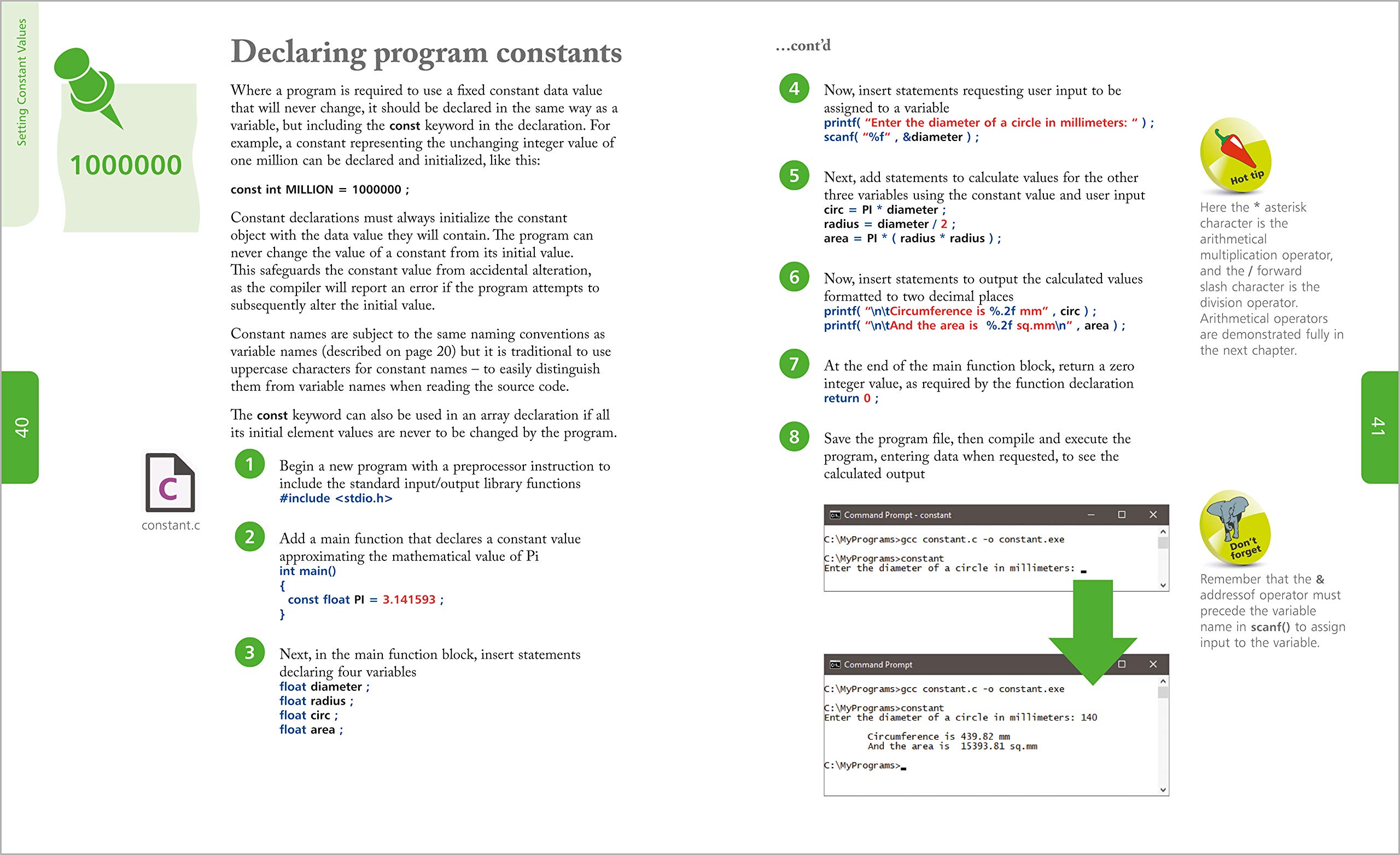 Mua C Programming in easy steps: Updated for the GNU Compiler version 6 ...