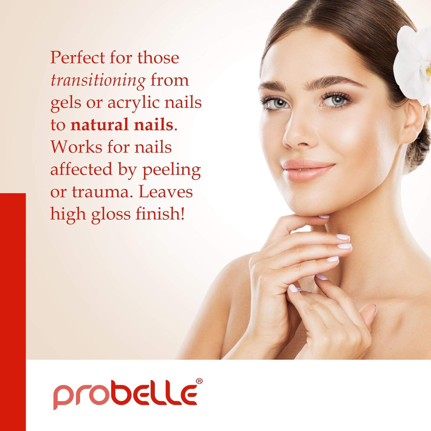 Probelle Nail Strengthener, Strengthens and Improves nail growth. Formaldehyde Free Formula, 0.5 oz : Beauty