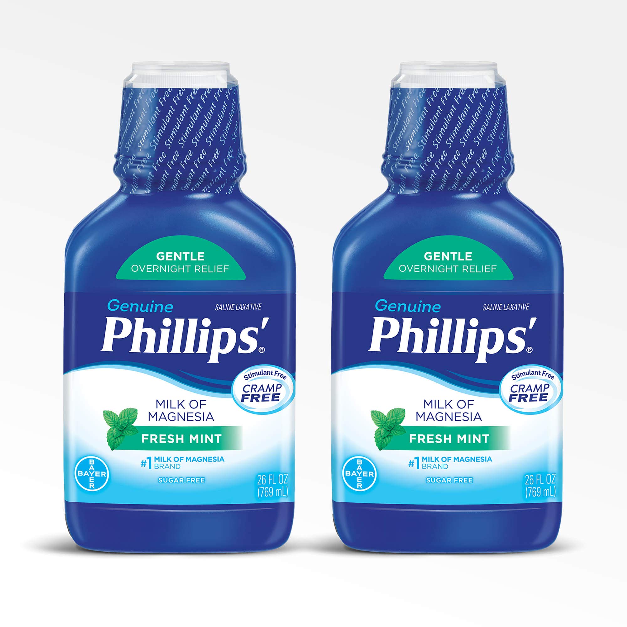 Phillips' Milk of Magnesia Laxative, Fresh Mint, 26