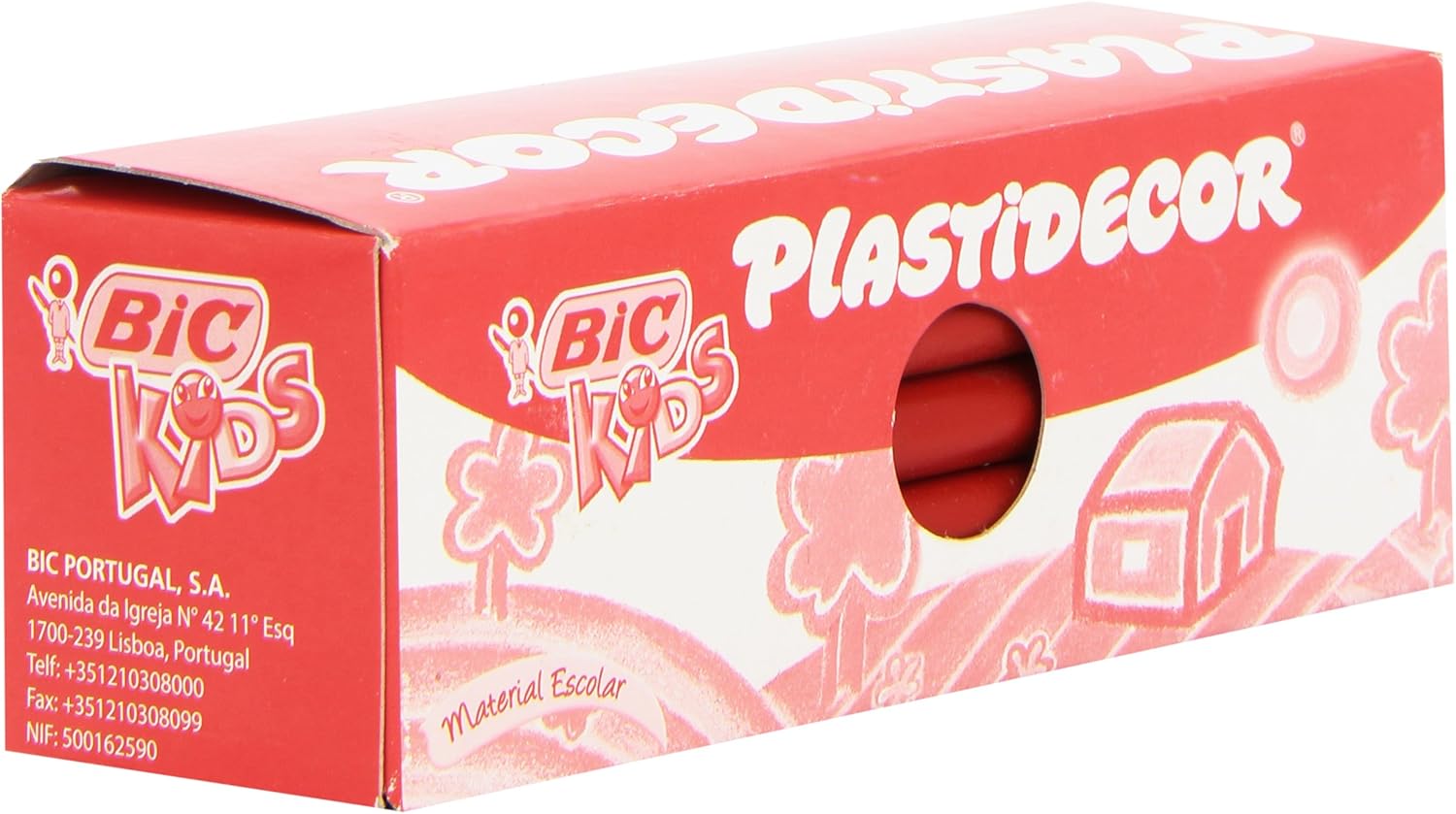BIC 154525 - Pack de 25 lápices, color rojo: Amazon.es: Oficina y papelería