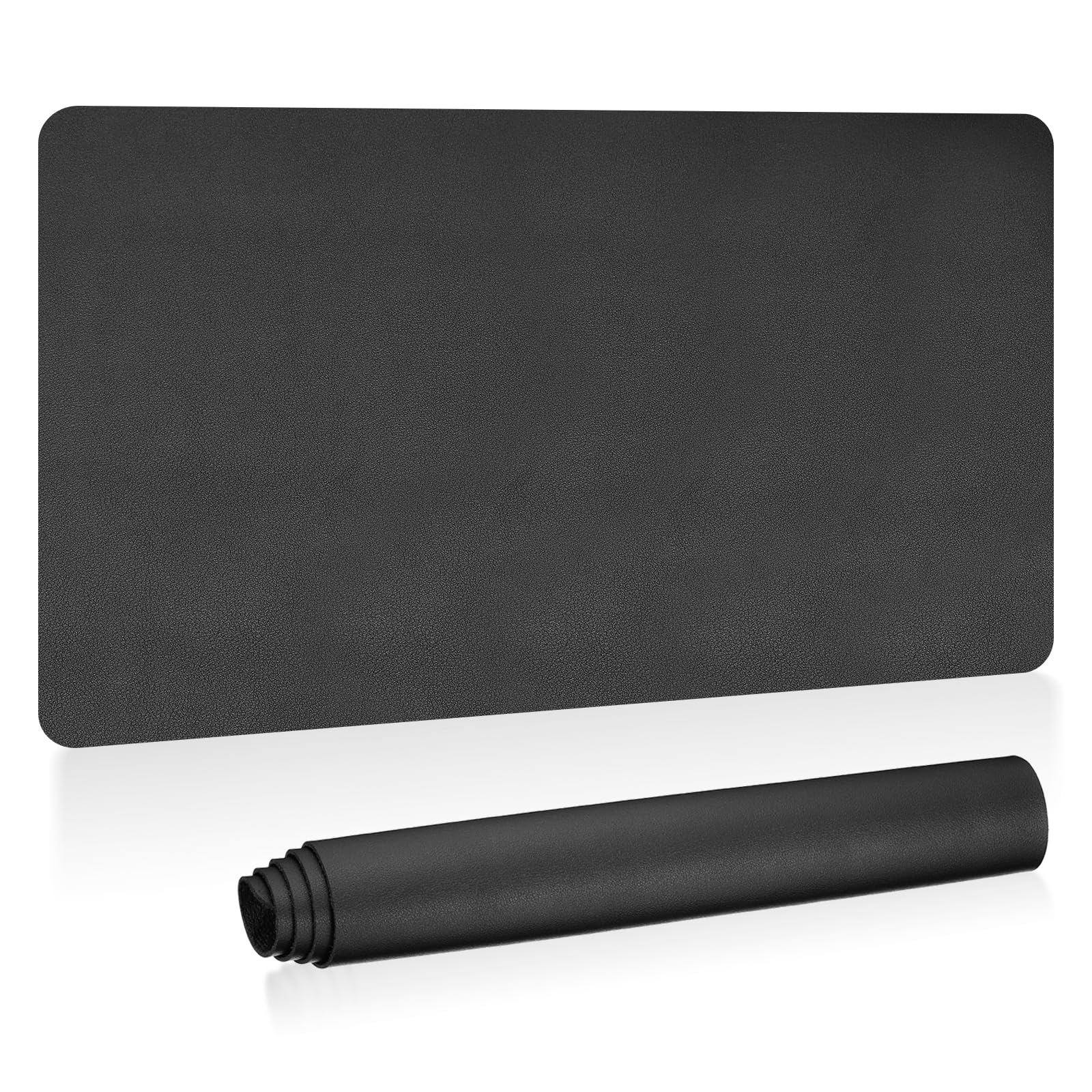 PATIKIL Large Desk Mat, 35"x17" Non-Slip Waterproof PU Leather Large Desk Pad Large Desktop Protector Cover Dual Sided Desk Pad for Office Home Work Study, Black