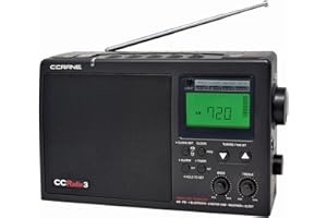C.CRANE C. Crane CCRadio 3 Long Range Reception AM, FM, NOAA Weather Plus Alert and 2-Meter Ham Band Portable Digital Radio with Bluetooth