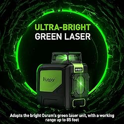Huepar 901CG Self-Leveling Laser Level, 360 Green