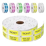 LKXSPLABE Fluorescence Raffle Tickets Double Roll